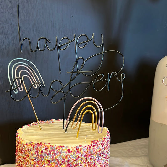 Happy Easter cake topper