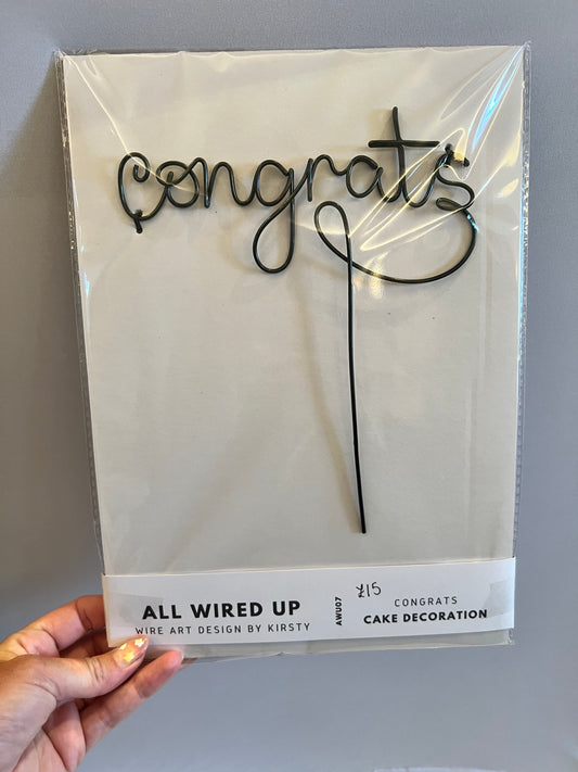 Congrats Cake Topper