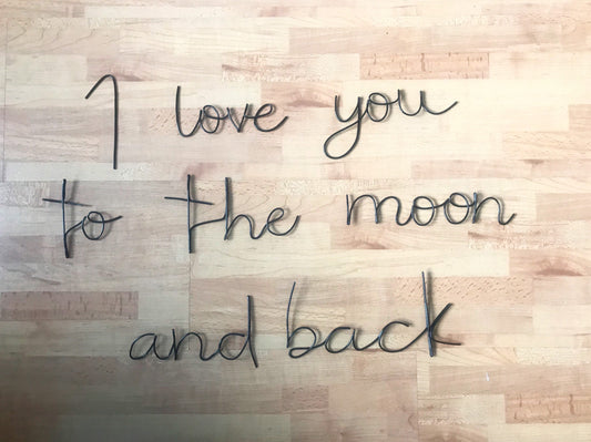 I love you to the moon and back