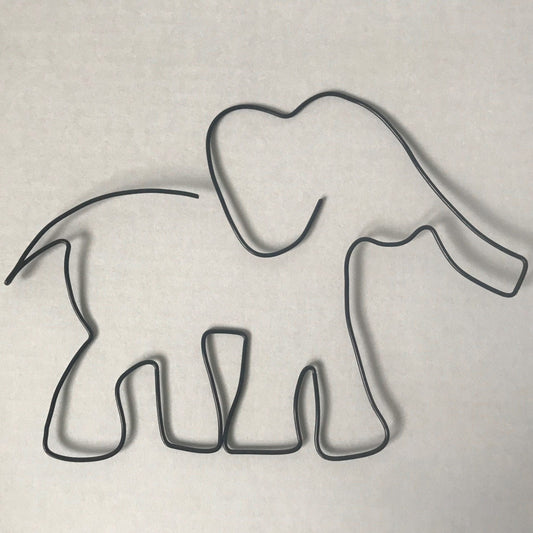 Baby Elephant wire art