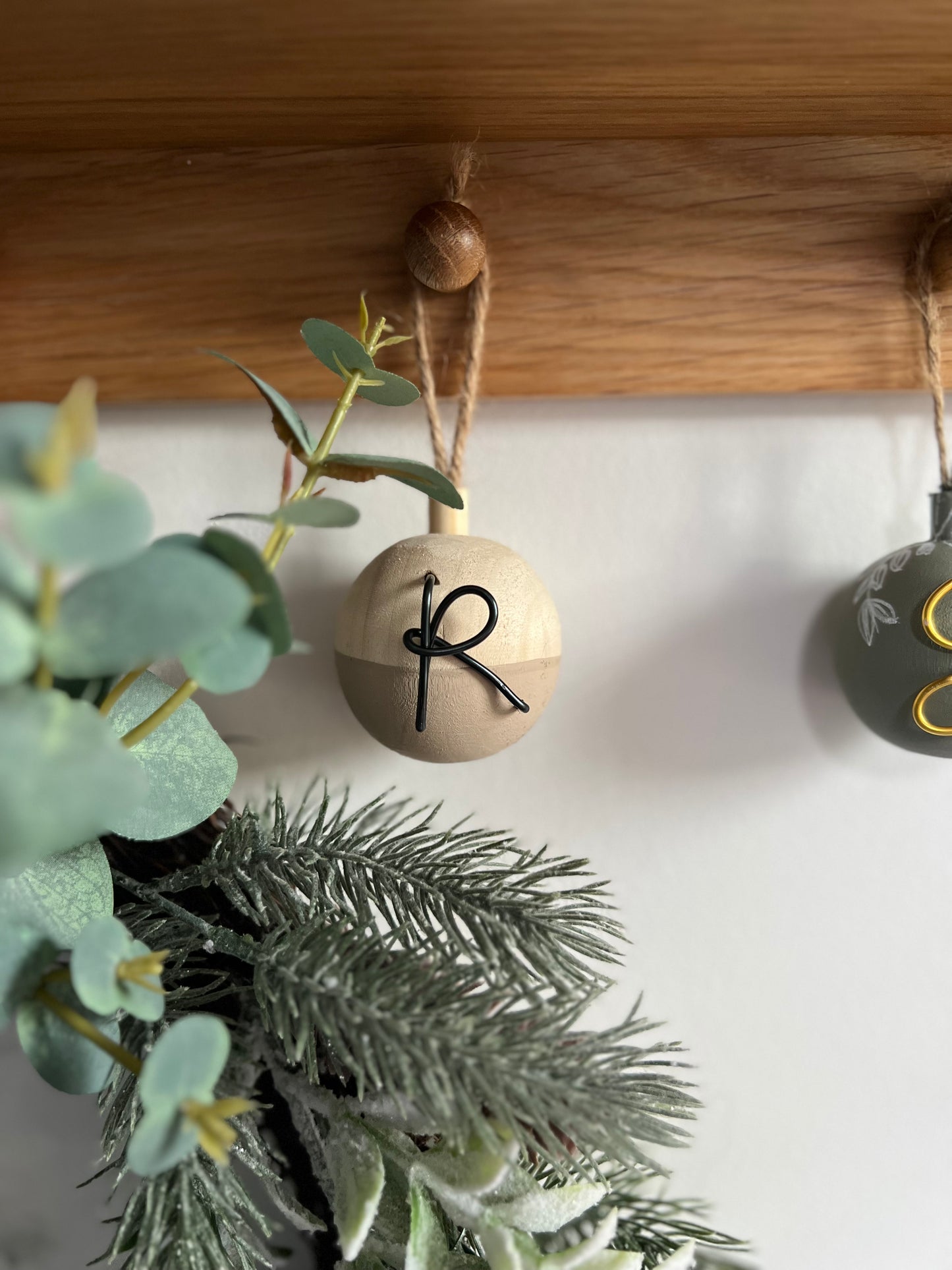 Personalized Half Neutral Bauble