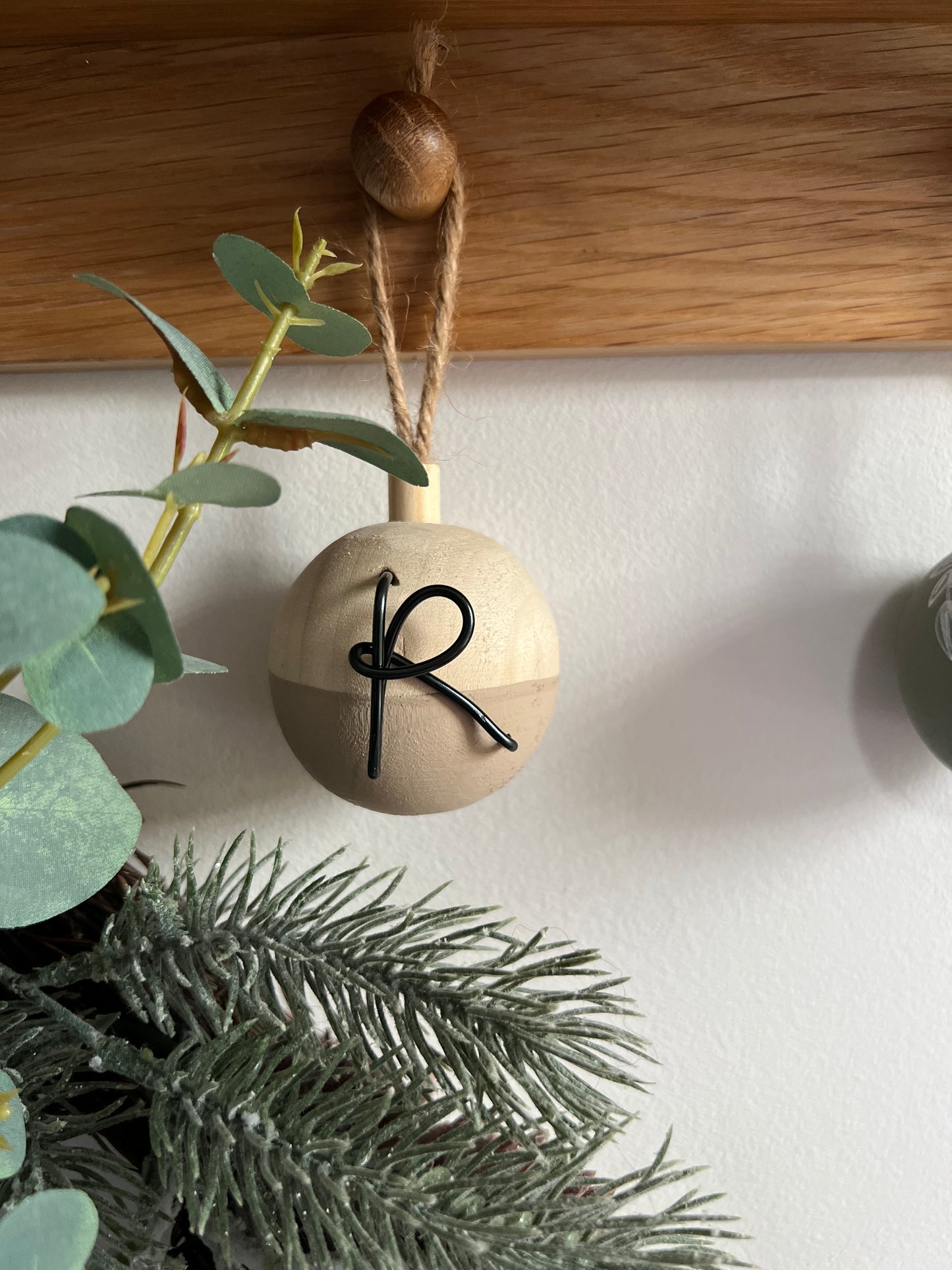 Personalized Half Neutral Bauble