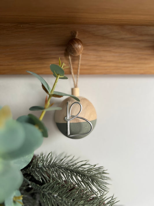 Personalized Half Sage Bauble