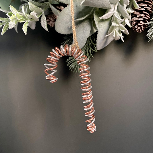 Candy cane hanging decoration