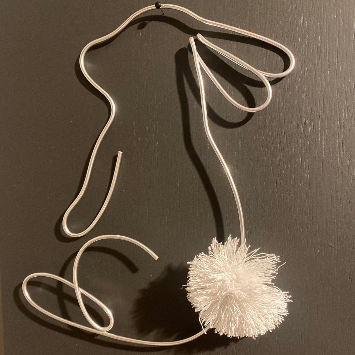 Bunny with fluffy Macramé tail